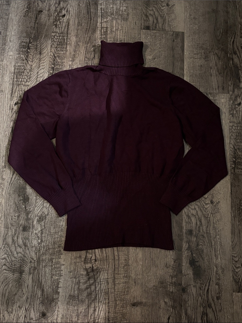 Whisper Knit by Louis Dell’Olio Turtleneck Sweater - Plum - Size Large